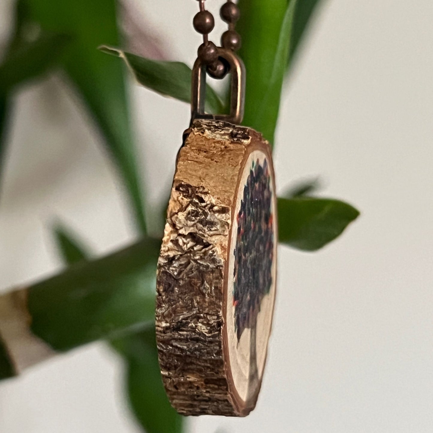 Enchanted Tree Pendant Rainbow
