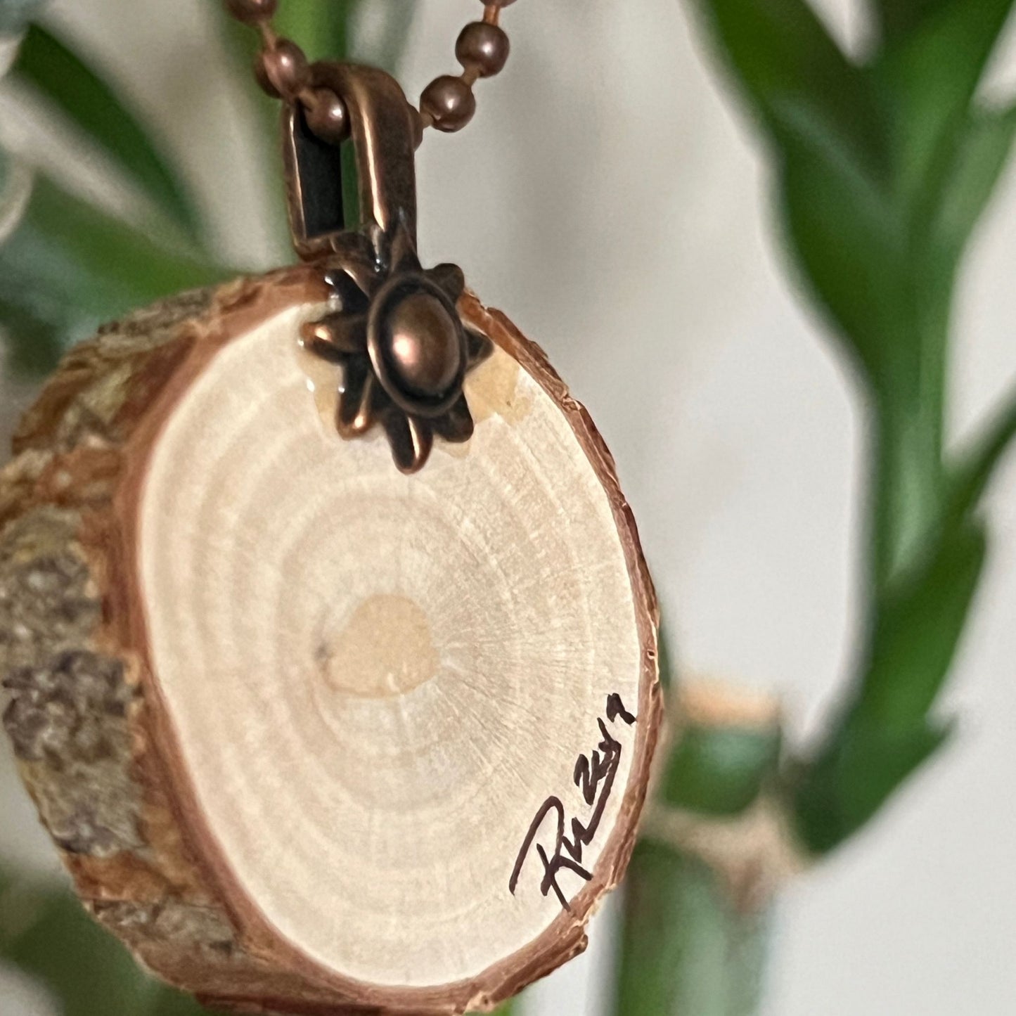 Enchanted Tree Pendant Pink and Silver