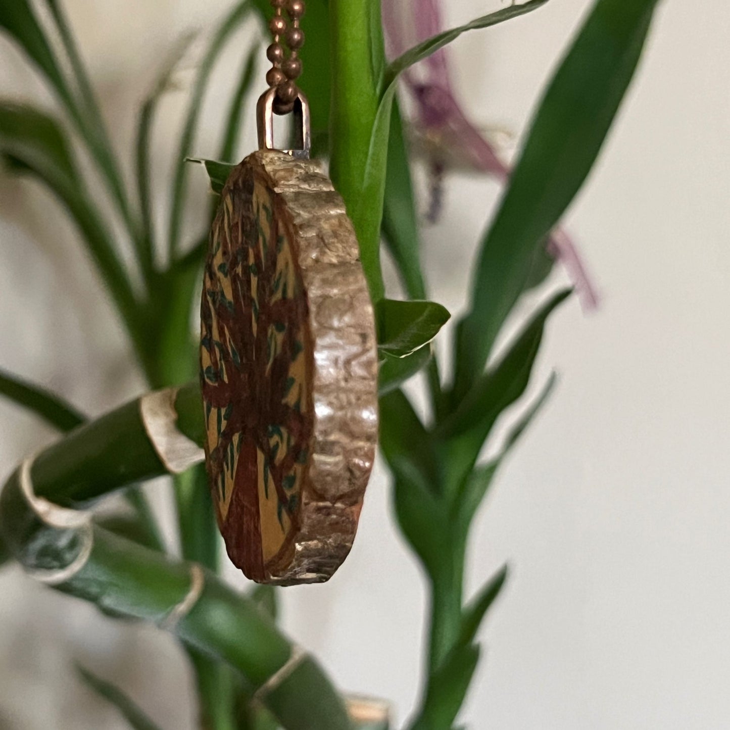 Enchanted Tree Large Round Pendant