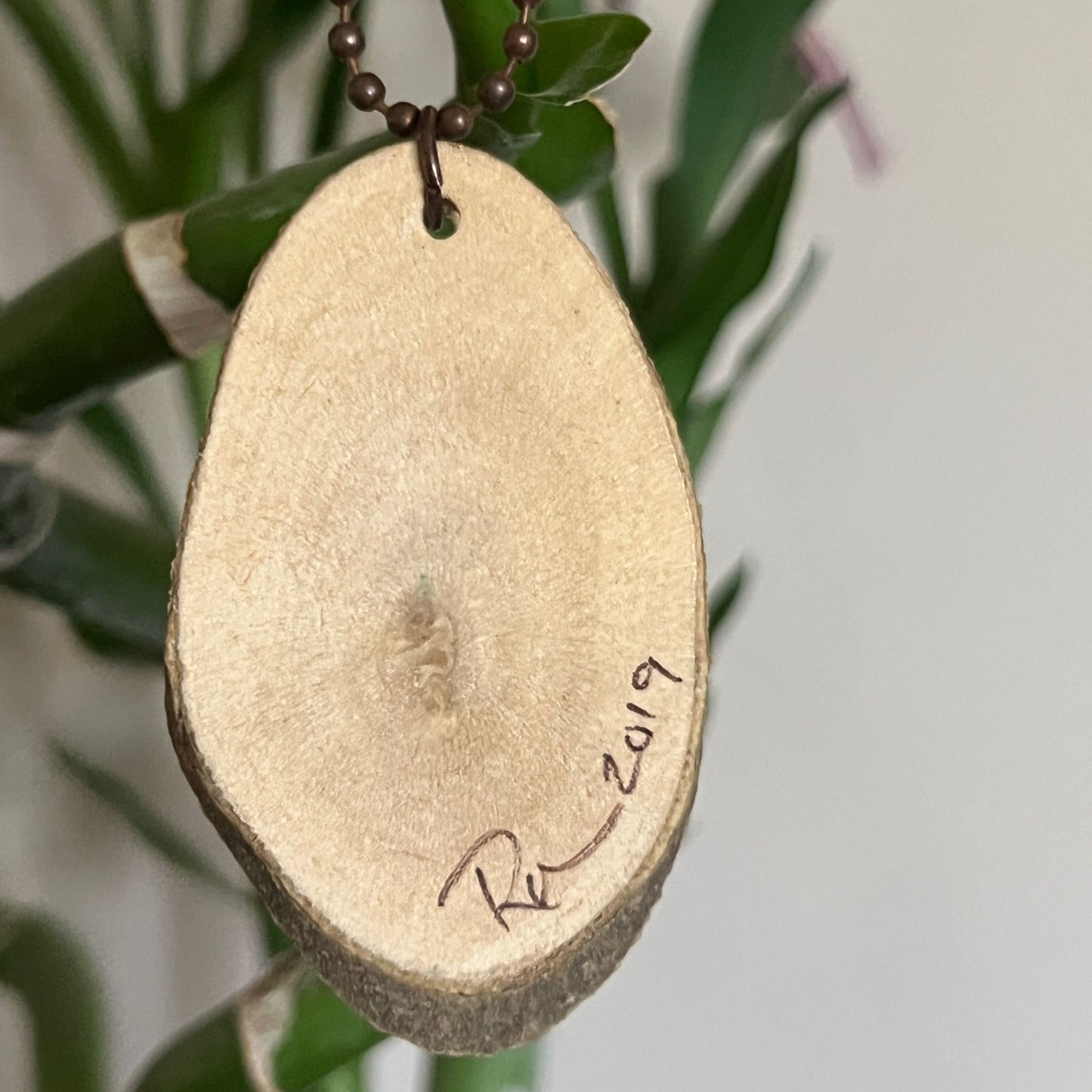 Enchanted Tree Large Pendant Sparkly Leaves & Gold Heart