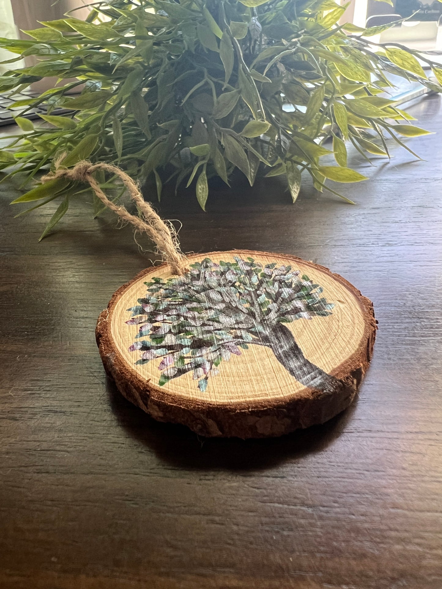 Mini Round Enchanted Tree Wall Hanging