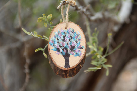 Blue-purple Mini Enchanted Tree Wall Hanging