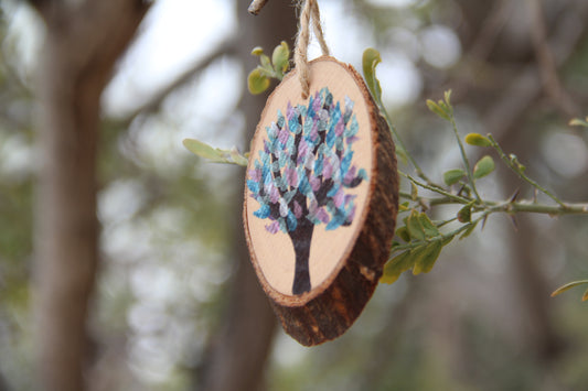 Blue-purple Mini Enchanted Tree Wall Hanging