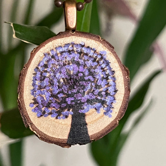 Enchanted Tree Pendant Purple