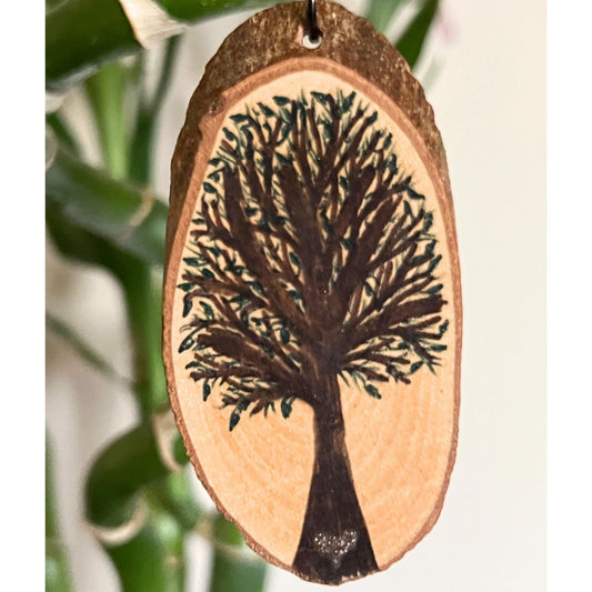 Enchanted Tree Large Pendant Gold Heart