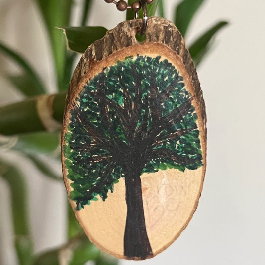 Enchanted Tree Large Pendant Mulit-Green