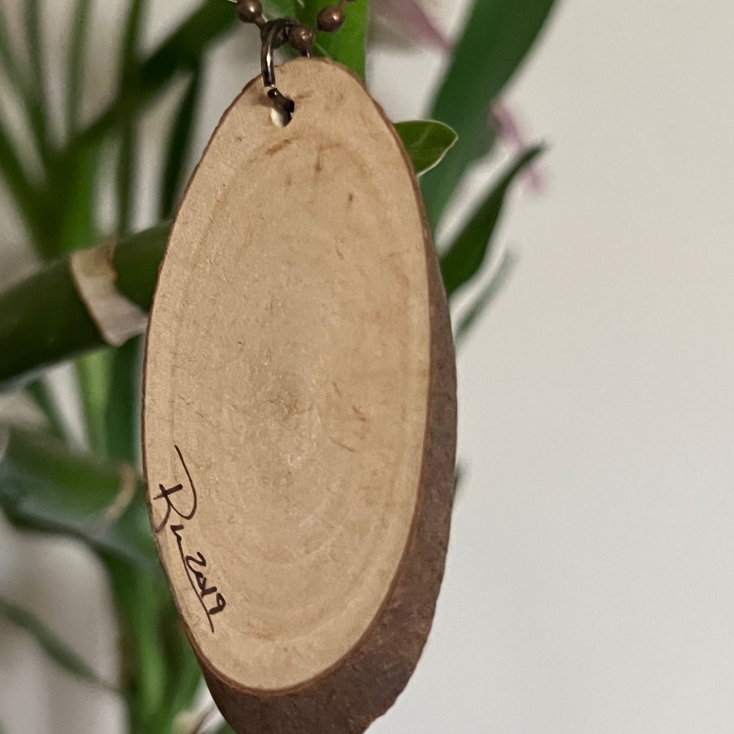 Enchanted Tree Large Pendant Green Leaves