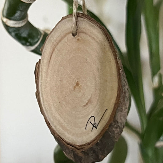 Blue Silver Leaves  - Mini Enchanted Tree Wall Hanging