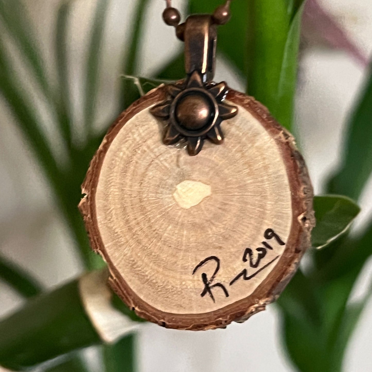 Enchanted Tree Pendant Sparkly Green