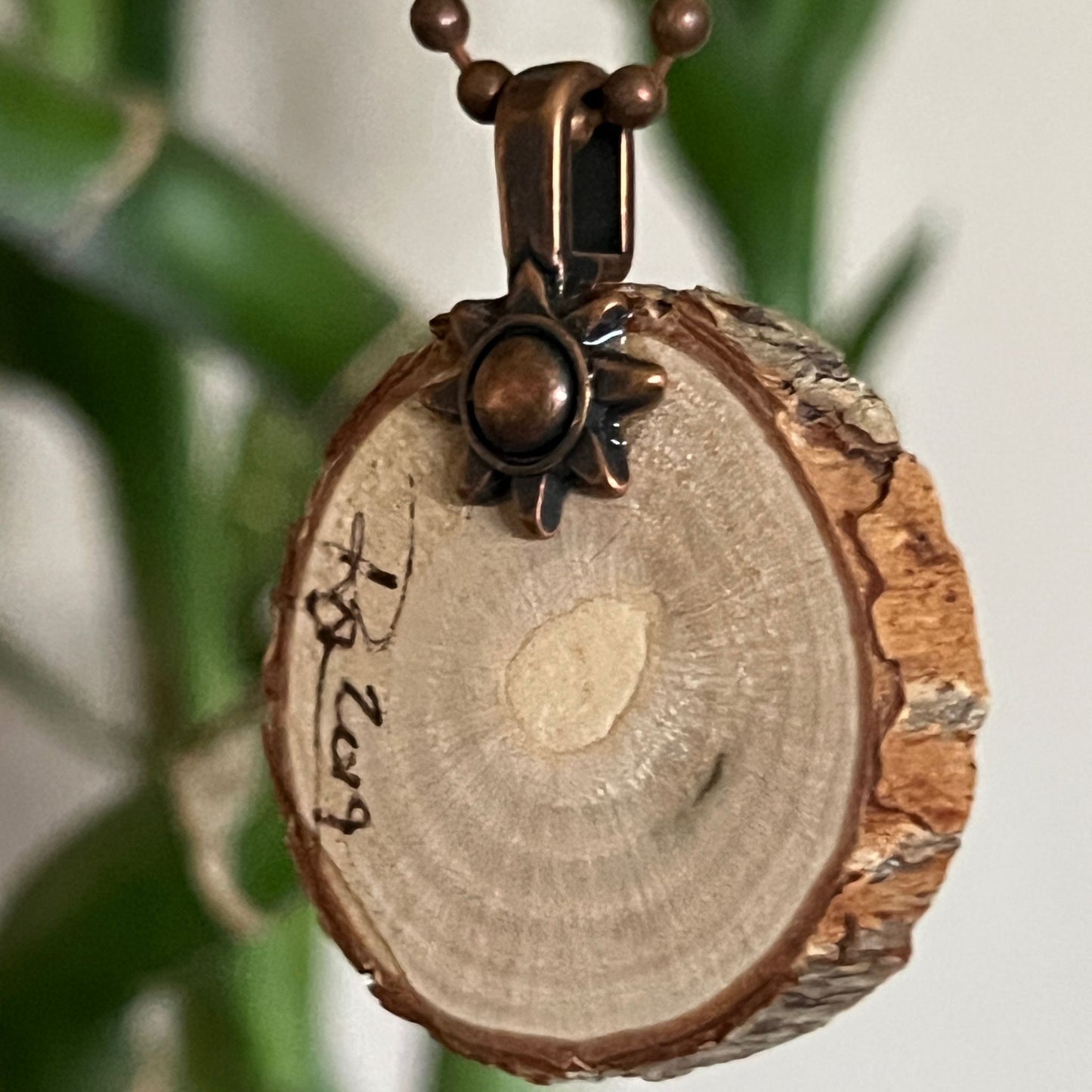 Enchanted Tree Pendant Green Leaves