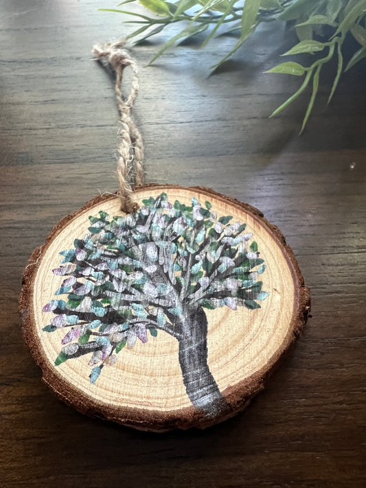 Mini Round Enchanted Tree Wall Hanging