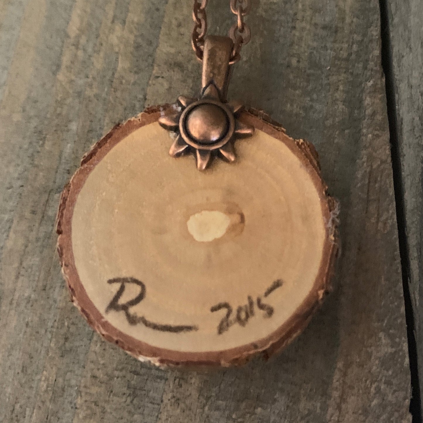 Flower Wood Pendant