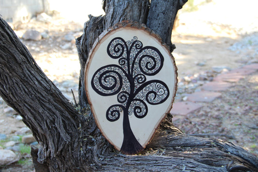 Swirly Tree - Enchanted Tree Art Wall Hanging