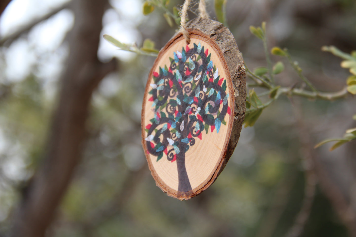 Multi-Colored Leaves - Mini Enchanted Tree Wall Hanging