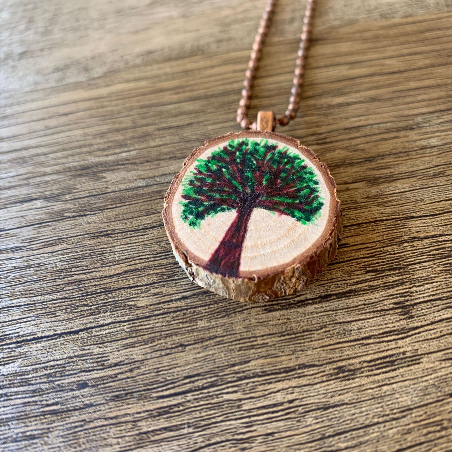 Enchanted Tree Pendant Green Tree